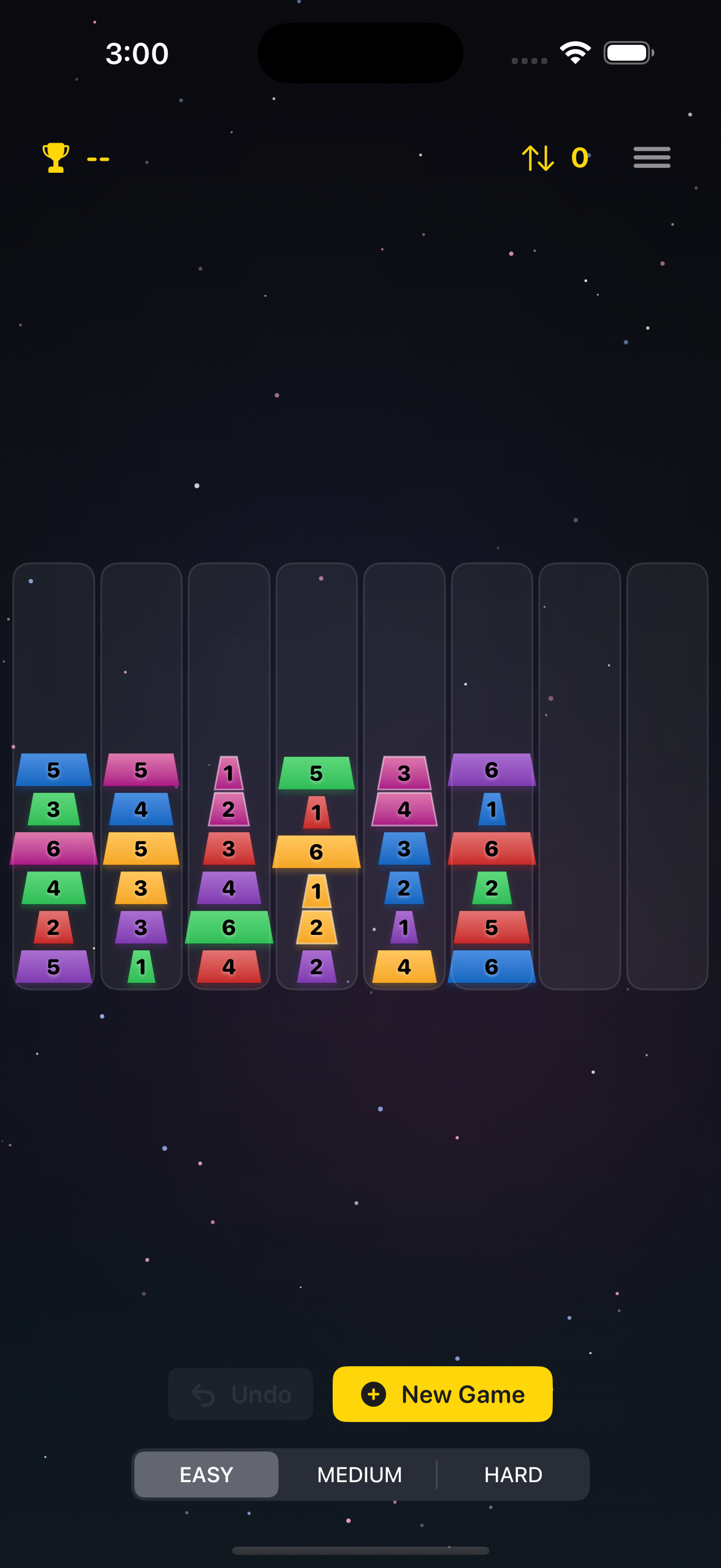 Block Tower Sort start