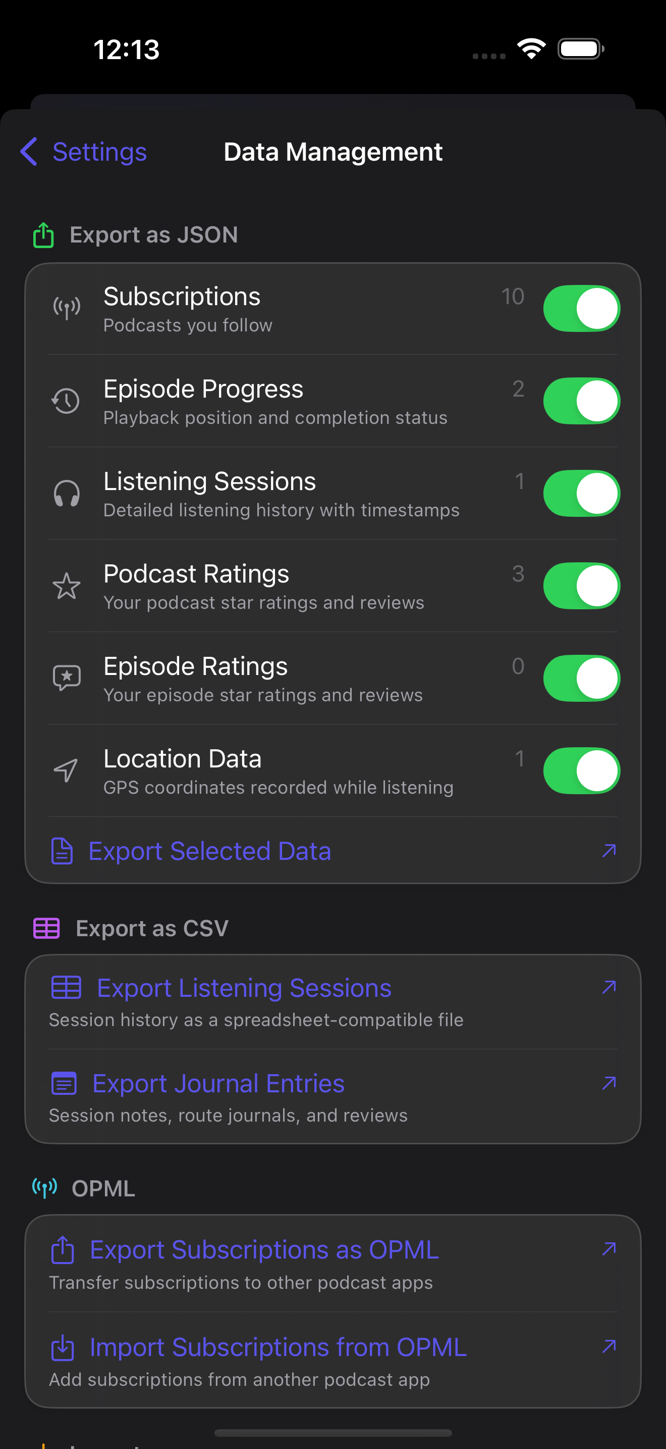 Resonance episode detail view